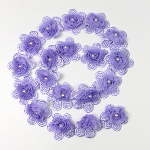 Inzegao Organza-Spitzenband mit Blumenmuster, zum Dekorieren von Röcken, Hüten, Kleidung, handgefertigt, Basteln, 91 cm breit, 91 cm Inzegao Organza-Spitzenband mit Blumenmuster, zum Dekorieren von Röcken, Hüten, Kleidung, handgefertigt, Basteln, 91 cm breit, 91 cm von Inzegao