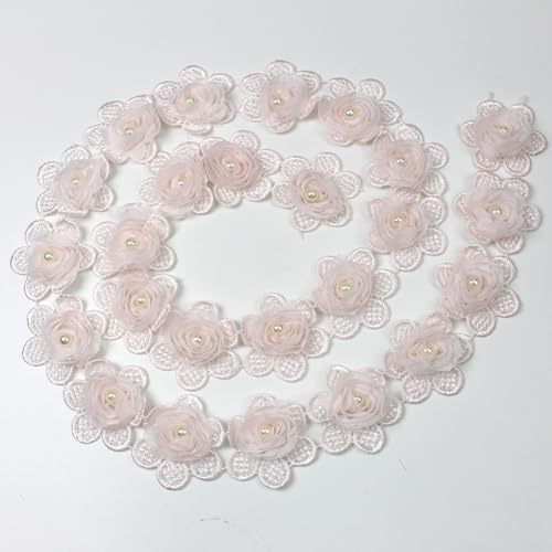Inzegao Organza-Spitzenband mit Blumenmuster, zum Dekorieren von Röcken, Hüten, Kleidung, handgefertigt, Basteln, 91 cm breit, 91 cm Inzegao Organza-Spitzenband mit Blumenmuster, zum Dekorieren von Röcken, Hüten, Kleidung, handgefertigt, Basteln, 91 cm breit, 91 cm von Inzegao