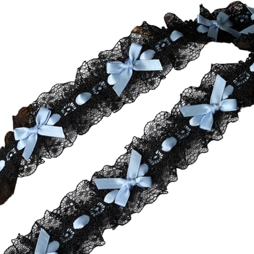 Inzegao Spitzenband, 94 cm, schwarz, für handgefertigte Bastelarbeiten, dekorative Hüte, Kleidung, Schuhe, Geschenk, 3,6 cm breit, Spitzenband Inzegao Spitzenband, 94 cm, schwarz, für handgefertigte Bastelarbeiten, dekorative Hüte, Kleidung, Schuhe, Geschenk, 3,6 cm breit, Spitzenband von Inzegao