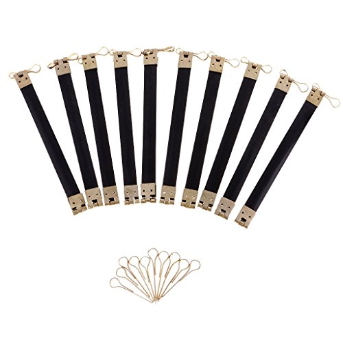 10 Stück Metall Schrapnell Interner Flex Rahmen Kiss Verschluss Bogen für Münzen, Geldbörse, Tasche, Geldbörse, Nähzubehör – schwarz, 10 cm, 10 cm von Inzopo