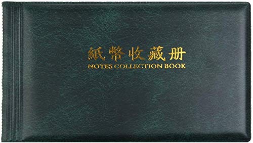 Inzopo Banknotenalbum, Geldscheinsammlung, 30 Seiten, Taschenalbum (grün) grün von Inzopo