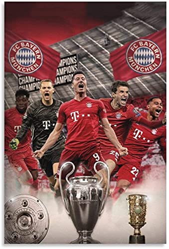 5d Diamond Painting Diamant Bilder FüR Erwachsene Und Kinder Bayern Munich Players Robert Lewandowski DIY Kreuzstich Arts Craft Kristall Strass Stickerei 11.8"x15.7"(30x40cm) Kein Rahmen von Iooie