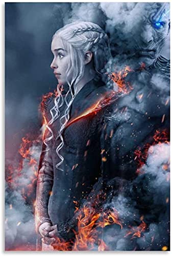 5d Diamond Painting Diamant Bilder FüR Erwachsene Und Kinder Daenerys Drache Game of Thrones DIY Kreuzstich Arts Craft Kristall Strass Stickerei 19.7"x27.6"(50x70cm) Kein Rahmen von Iooie