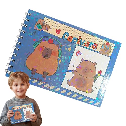 Coloring Book, Capybara Theme, Artistic Activity for Students and Women, Relaxation Stationery, 48 Seiten, geeignet für Bleistifte, Marker, Bedtime, Airplane Reisen, 8,27 x 5,51 Zoll Coloring Book, Capybara Theme, Artistic Activity for Students and Women, Relaxation Stationery, 48 Seiten, geeignet für Bleistifte, Marker, Bedtime, Airplane Reisen, 8,27 x 5,51 Zoll von Iouyjiu