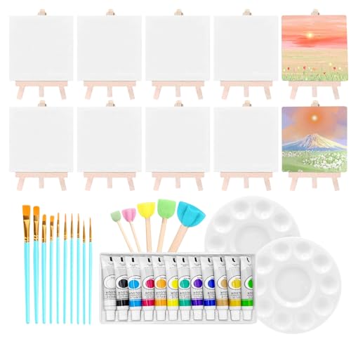 Iouyjiu Acrylfarben-Set, 10-teiliges Set für künstlerische Malerei auf Leinwand – waschbar, tragbar, kreatives Lernen für Mädchen, Erwachsene, zu Hause von Iouyjiu