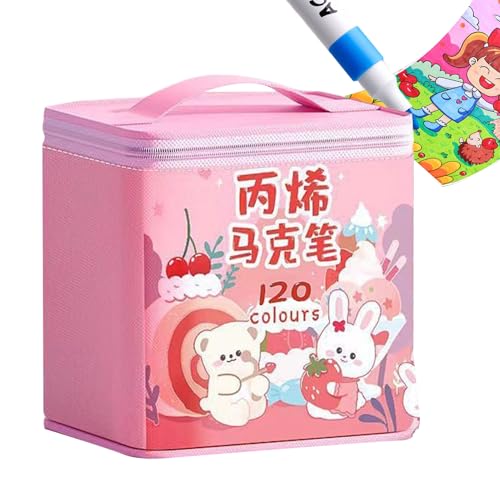 Iouyjiu Acrylfarbenmarker – Set mit Filzstiften mit feiner Spitze zum Ausmalen und Zeichnen – Künstlerbedarf wasserfest zum Malen auf Keramik, Leinwand, , Stein von Iouyjiu