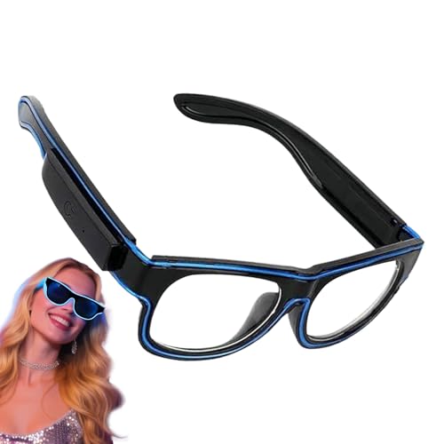 Iouyjiu Lichtbrille | Sonnenbrille, die im Dunkeln leuchtet | Prismatisches Zubehör für Erwachsene Party Pool Kostüm Halloween Festival Iouyjiu Lichtbrille | Sonnenbrille, die im Dunkeln leuchtet | Prismatisches Zubehör für Erwachsene Party Pool Kostüm Halloween Festival von Iouyjiu
