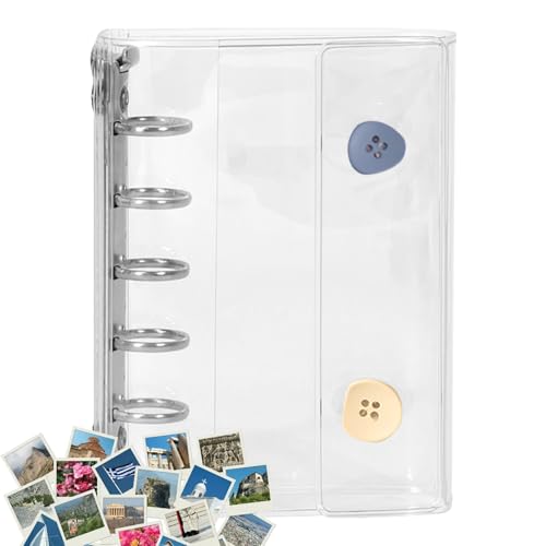 Iouyjiu Notizbuch zur Aufbewahrung von Aufklebern – wiederverwendbares Album, Organizer, transparent, Kollektion Reisetagebuch, Schule, Haus, Erwachsene von Iouyjiu