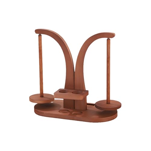 Iouyjiu Spule mit Wolle, Spule aus Holz für Wolle | Häkelwerkzeug für Haus, Rotation, doppelte Brosche für Frauen und Männer von Iouyjiu