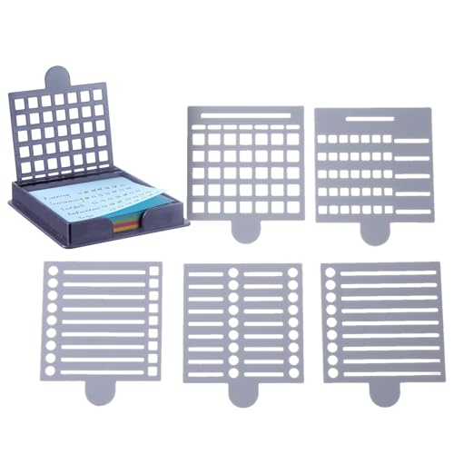 Iouyjiu Sticky Note Holder, Desktop Organizer, Memo Pad Stand, Compact Design Schablone Template Perfekt für Home, Büros, Schreibtisch Organizer, 2,99 x 2,99 x 3,62 Zoll von Iouyjiu