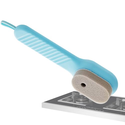 Shoe Brush, Sneaker Cleaning Scrubber, Replaceable Soap Dispenser Head, Gentle Bristle Cleaner, Multipurpose Cleaning Tool, for Shoes, Bags, Furniture, Leather Canvas Boots, 17 cm Blue Pink Gray Shoe Brush, Sneaker Cleaning Scrubber, Replaceable Soap Dispenser Head, Gentle Bristle Cleaner, Multipurpose Cleaning Tool, for Shoes, Bags, Furniture, Leather Canvas Boots, 17 cm Blue Pink Gray von Iouyjiu