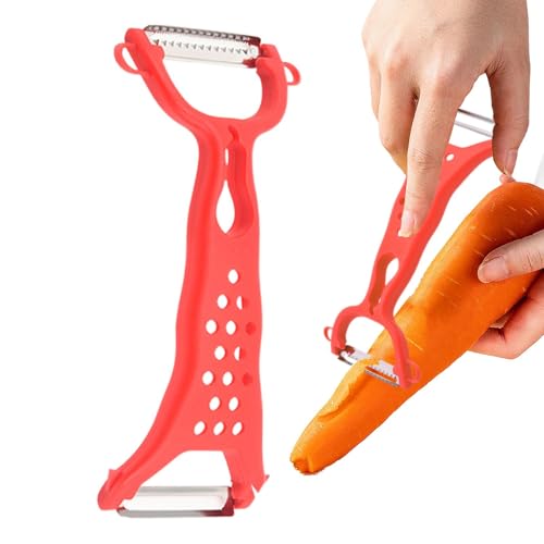 Vegetable Peeler, kein Slip mit doppeltem Kopf, Gemüseschäler mit rutschfestem Griff für die Küche, für Fruchtfleisch, Karottenkübel, 18 x 8 x 9,1 x 0,79 cm Vegetable Peeler, kein Slip mit doppeltem Kopf, Gemüseschäler mit rutschfestem Griff für die Küche, für Fruchtfleisch, Karottenkübel, 18 x 8 x 9,1 x 0,79 cm von Iouyjiu