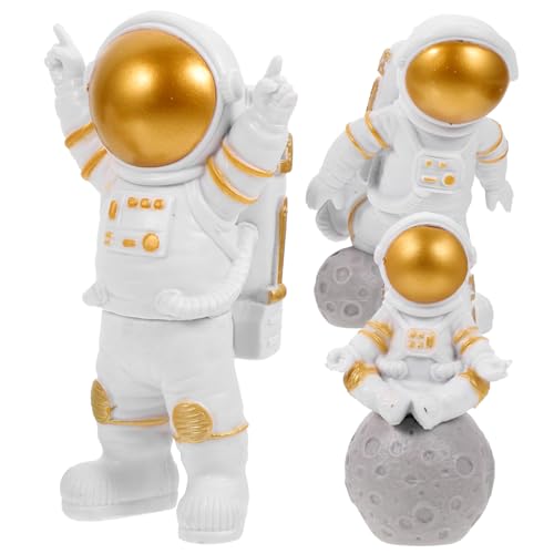 3 Stück Astronauten Tortendekoration PVC Kuchenornamente für Geburtstagsfeiern Weltraum Thema Tischdeko und Partyzubehör Farbenfrohe Raumfahrer Figuren 3 Stück Astronauten Tortendekoration PVC Kuchenornamente für Geburtstagsfeiern Weltraum Thema Tischdeko und Partyzubehör Farbenfrohe Raumfahrer Figuren von Ipetboom