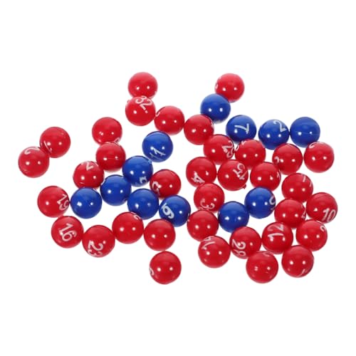 Ipetboom 1 Packung Lottokugeln aus Kunststoff für Spiele Bunte Nummerierte Kugeln für Bingo Verlosungen und Partys Leicht und Tragbar für Veranstaltungen und Unterhaltungszwecke von Ipetboom