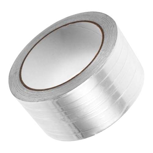 Ipetboom 1 Rolle Aluminium Folienband Selbstklebendes Hitzebeständiges Klebeband für Isolation Schutz Kabelbefestigung Breit für Dichtungen und Reparaturen von Ipetboom
