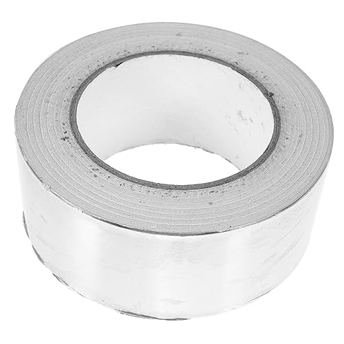 Ipetboom 1 Rolle Aluminium Klebeband Hitzebeständig und Selbstklebendes Alufolienband für Elektrische Reparaturen und Isolierungen für Rohrleitungen und Dämmung von Ipetboom