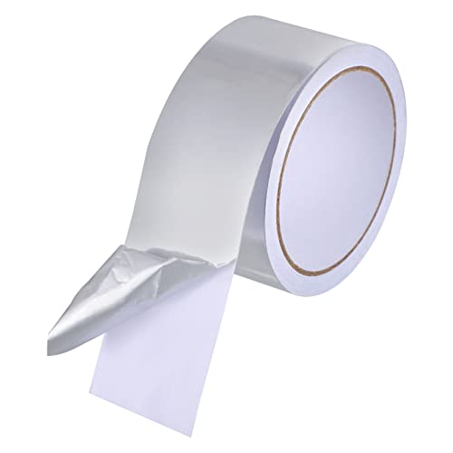 Ipetboom 1 Rolle Aluminiumfolie Klebeband Hitzebeständig Selbstklebend Isolierband für Reparaturen Geeignet für Zuhause Büro und von Ipetboom