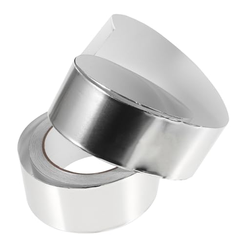 Ipetboom 1 Rolle Aluminiumfolie Klebeband Selbstklebendes Metallband für Hitzeschutz und Isolierung Hochtemperaturbeständig für Vielfältige Anwendungen von Ipetboom