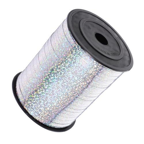 Ipetboom 1 Rolle Ballonband Deko Chiffonband Geschenkband Ballonband Partyband Kräuselband Zum Basteln Kräuselbänder Blumenverpackungsband Präsentband Kunststoff Silber Ipetboom 1 Rolle Ballonband Deko Chiffonband Geschenkband Ballonband Partyband Kräuselband Zum Basteln Kräuselbänder Blumenverpackungsband Präsentband Kunststoff Silber von Ipetboom