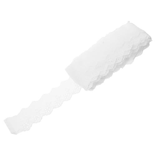 Ipetboom 1 Rolle Häkel Bastelband Kleidungsbesatz Dekoratives Kleidermaterial Kleidung Baumwolle Vintage Bastelbänder Stoff Basteln Spitze Nähen Hochzeit DIY Für von Ipetboom