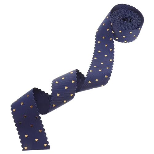 Ipetboom 1 Rolle Hochwertiges Herz Ripsband aus Yards mit Goldenen Herzakzenten und Welligem Spitzenmuster für Hochzeiten und DIY Dekorationen Ipetboom 1 Rolle Hochwertiges Herz Ripsband aus Yards mit Goldenen Herzakzenten und Welligem Spitzenmuster für Hochzeiten und DIY Dekorationen von Ipetboom