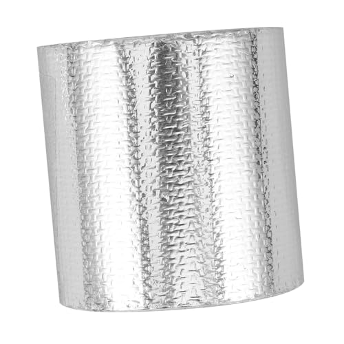 Ipetboom 1 Rolle Isolierband aus Aluminiumfolie Hitzebeständiges Selbstklebendes Klebeband für Industrielle Anwendungen zur Abdichtung von Luftkanälen und Rohren Silber von Ipetboom