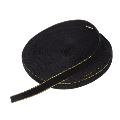 Ipetboom 1 Rolle Samtgewebe Geschenkband Aus Samt Diy Crafting Ribbon Bänder Für Handwerk Hochzeitsband Diy Band Dekoration Bastelband Für Diy Band Zum Basteln Dekoratives Bastelband Black von Ipetboom