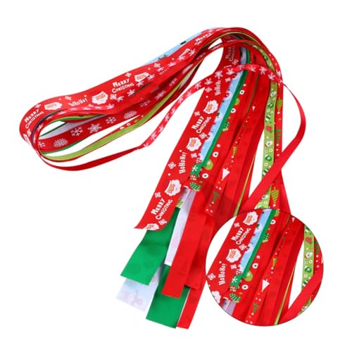 Ipetboom 1 Satz 24 Stück Schleife seidenband ribbon verpackung geschenksband weihnachtsdeko Weihnachten Bögen Weihnachtsbastelband metallisch Wickelband Geschenkbänder Polyester von Ipetboom