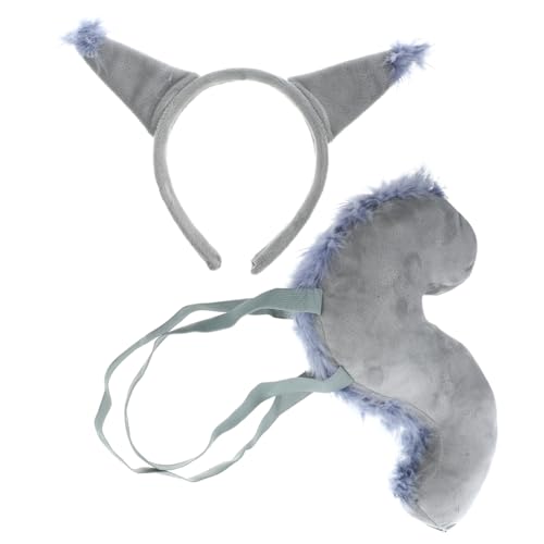 Ipetboom 1 Satz Eichhörnchen-ohr-stirnband Zum Verkleiden Für Gefülltes Eichhörnchen-stirnband Tier Cosplay Kostüm Eichhörnchen Cosplay Requisiten Grey Plüschstoffe von Ipetboom