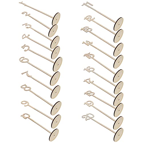 Ipetboom 1 Satz Elegant Holz Tischnummern für Hochzeitsdekoration Runde Basis Natürliches Material zum Markieren von Gästen für Schnelleren Service Ipetboom 1 Satz Elegant Holz Tischnummern für Hochzeitsdekoration Runde Basis Natürliches Material zum Markieren von Gästen für Schnelleren Service von Ipetboom