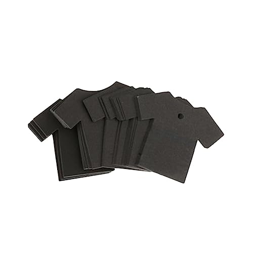 Ipetboom 1 Satz Hängeetikett Aus Kraftpapier Stoff Kraftpapieretiketten Kraft Hardpapier -tags Kraftpapier Tags Klein Weiß Hängende Etiketten Weiße Papier -tags Schwarz 100 Stück von Ipetboom
