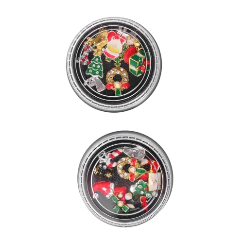 Ipetboom 1 Satz Nagelpflaster Weihnachtsnagelscheiben Nagel Strass Nagelaufkleber Weihnachtliche Nailart-dekoration Weihnachts-maniküre-schmuck Nagelkunst-anhänger Legierung Colorful 2boxen Ipetboom 1 Satz Nagelpflaster Weihnachtsnagelscheiben Nagel Strass Nagelaufkleber Weihnachtliche Nailart-dekoration Weihnachts-maniküre-schmuck Nagelkunst-anhänger Legierung Colorful 2boxen von Ipetboom