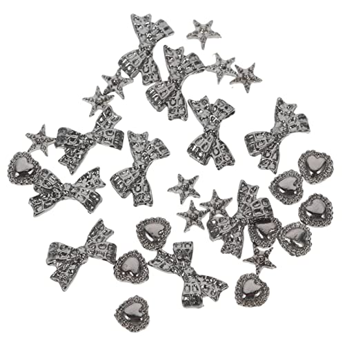 Ipetboom 1 Satz Nagelzubehör Nägel Nageldekor Für Fälschung Uv Finger Maniküre Vintage-deko Eincremehilfe Dekoration Nagelanhänger Aus Legierung Nagelschmuck Flacher Bohrer Silber 30 Stück Ipetboom 1 Satz Nagelzubehör Nägel Nageldekor Für Fälschung Uv Finger Maniküre Vintage-deko Eincremehilfe Dekoration Nagelanhänger Aus Legierung Nagelschmuck Flacher Bohrer Silber 30 Stück von Ipetboom