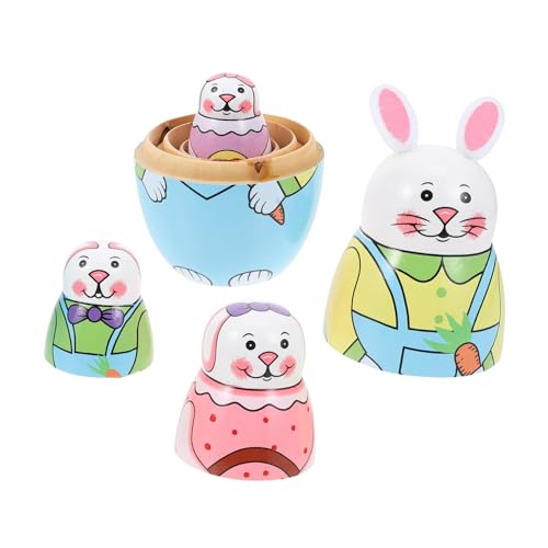 Ipetboom 1 Satz Osterfest Matryoshka Puppen Nistpuppen aus Holz für Dekoratives für Zuhause Lebendige Handwerkskunst Schadstofffrei und Geruchlos Ipetboom 1 Satz Osterfest Matryoshka Puppen Nistpuppen aus Holz für Dekoratives für Zuhause Lebendige Handwerkskunst Schadstofffrei und Geruchlos von Ipetboom