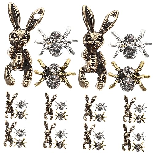 Ipetboom 1 Satz Spider Nail Charms Retro Rabbit Nail Art Dekorationen Für Diy Nagelspitzen Schönheitssalons Und Heimgebrauch Für Natürliche Und Künstliche Nägel 30 Stück Ipetboom 1 Satz Spider Nail Charms Retro Rabbit Nail Art Dekorationen Für Diy Nagelspitzen Schönheitssalons Und Heimgebrauch Für Natürliche Und Künstliche Nägel 30 Stück von Ipetboom