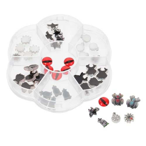 Ipetboom 1 Schachtel Halloween Nagelschmuck Resin Nail Art Charms mit Einzigartigem Design Stabile Kleine Nageldekorationen für DIY Maniküre Schnelle Anwendung für Halloween-Party und Ipetboom 1 Schachtel Halloween Nagelschmuck Resin Nail Art Charms mit Einzigartigem Design Stabile Kleine Nageldekorationen für DIY Maniküre Schnelle Anwendung für Halloween-Party und von Ipetboom