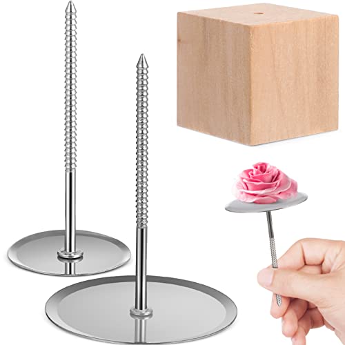 Ipetboom 1 Set Cake Dekoration Vorräte Kuchenblume Nägel Holzblumennägel Halter für die Glasschiffe Dekoration von Ipetboom