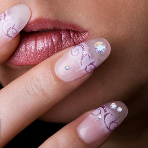 Ipetboom 1 Set Strasssteine zum Basteln: 2–6 mm flache Strasssteine aus Geleeharz – Nagelanhänger mit flacher Rückseite für selbstgemachtes Make-up, Trinkgläser, Sammelalben, Handyhüllen – von Ipetboom