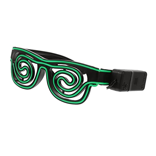 Ipetboom 1 Stück leuchtende Gläser Party Rave-Brille glühen leuchtende Brille beleuchten geführte kreative Brillen Disco leuchtende Brille Nachtclub-Tanzbrille Sport Grün Ipetboom 1 Stück leuchtende Gläser Party Rave-Brille glühen leuchtende Brille beleuchten geführte kreative Brillen Disco leuchtende Brille Nachtclub-Tanzbrille Sport Grün von Ipetboom