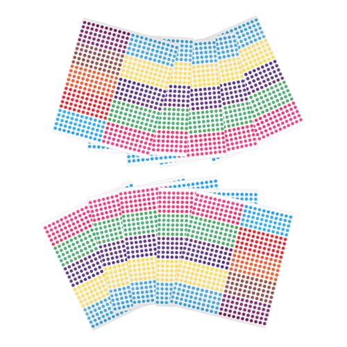 Ipetboom 10 Blatt Runde Farbpunkt Aufkleber Abziehbare Selbstklebende Etiketten für Schnelle Organisation Bunte Punkte für Büro und Schule Aufkleber pro Blatt Ipetboom 10 Blatt Runde Farbpunkt Aufkleber Abziehbare Selbstklebende Etiketten für Schnelle Organisation Bunte Punkte für Büro und Schule Aufkleber pro Blatt von Ipetboom