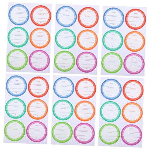 Ipetboom 10 Blatt Selbstklebende Wasser Ölbeständige Etiketten für Glasflaschen Ablösbar Beschriftbar Langlebig zur Organisation von Vorratsbehältern und Trinkflaschen von Ipetboom