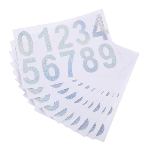 Ipetboom 10 Sätze Reflektierende Wasserdichte Nummernsticker aus Selbstklebende Adressaufkleber für Haus Garage und Briefkasten Wetterfeste Zahlenaufkleber zur Außenbeschriftung Ipetboom 10 Sätze Reflektierende Wasserdichte Nummernsticker aus Selbstklebende Adressaufkleber für Haus Garage und Briefkasten Wetterfeste Zahlenaufkleber zur Außenbeschriftung von Ipetboom