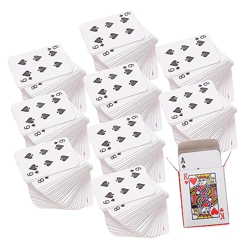 Ipetboom 10 Sätze Teiliges Mini Pokerkarten Kleine Reißfeste Mini Spielkarten für Erwachsene Partyzubehör und Leichtes Platzsparendes Kartenspiel für Unterwegs Ipetboom 10 Sätze Teiliges Mini Pokerkarten Kleine Reißfeste Mini Spielkarten für Erwachsene Partyzubehör und Leichtes Platzsparendes Kartenspiel für Unterwegs von Ipetboom
