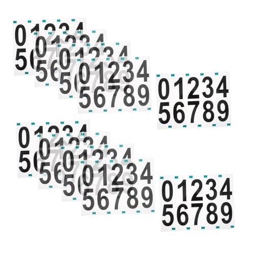 Ipetboom 10 Sets Garagennummernschild Reflektierende Zahlen Nummernaufkleber Für Briefkastennummern Für Mülltonnen E Mail Nummer Reflektierender Aufkleber Digitale Nummernaufkleber von Ipetboom