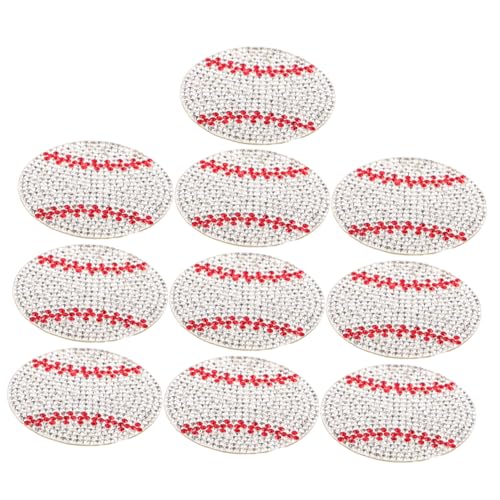 Ipetboom 10 Stück Baseball Strass Aufnäher DIY Stickerei Aufnäher Zum Aufbügeln Auf Sport Applikationen Für Kleidung Schuhe Und Hüte Zur Dekoration Und Reparatur Ipetboom 10 Stück Baseball Strass Aufnäher DIY Stickerei Aufnäher Zum Aufbügeln Auf Sport Applikationen Für Kleidung Schuhe Und Hüte Zur Dekoration Und Reparatur von Ipetboom