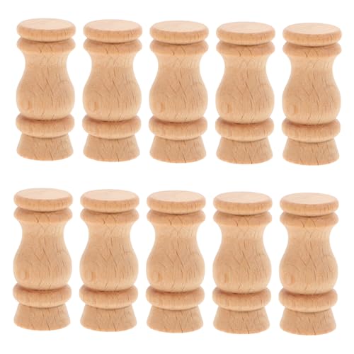 Ipetboom 10 Stück Dekorative Holzspindeln für Bastelarbeiten Unlackierte Holzspindeln für Restaurant und Wohnkultur Vintage Stil Unterstützung für Kamin Römersäulen Ipetboom 10 Stück Dekorative Holzspindeln für Bastelarbeiten Unlackierte Holzspindeln für Restaurant und Wohnkultur Vintage Stil Unterstützung für Kamin Römersäulen von Ipetboom