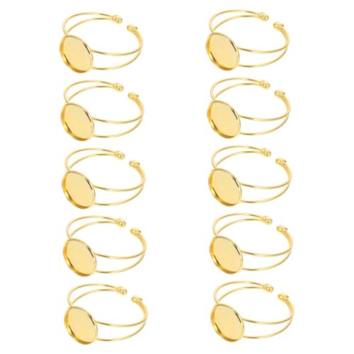 Ipetboom 10 Stück Diy Armband Basis Teiliges Kupfer Verstellbare Lünette Tabletts für Schmuckherstellung Handgemachte Armbänder Kreative Bastelmaterialien für Damen Hochzeiten Ipetboom 10 Stück Diy Armband Basis Teiliges Kupfer Verstellbare Lünette Tabletts für Schmuckherstellung Handgemachte Armbänder Kreative Bastelmaterialien für Damen Hochzeiten von Ipetboom