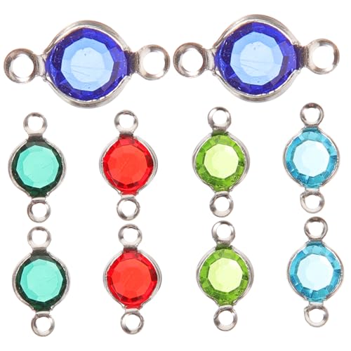 Ipetboom 10 Stück Kristallanschluss Charms Für Die Schmuckherstellung Verbindungsanhänger Für Die Armbandherstellung Anhänger-link-charm-verbindungsstück Reiz Link-charms Rostfreier von Ipetboom
