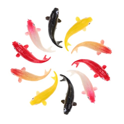 Ipetboom 10 Stück Mini Koi Fisch Modelle aus Resin Realistische Aquarien Dekoration Bunten Farben für DIY Projekte Süße Ornamente Ipetboom 10 Stück Mini Koi Fisch Modelle aus Resin Realistische Aquarien Dekoration Bunten Farben für DIY Projekte Süße Ornamente von Ipetboom