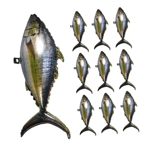 Ipetboom 10 Stück Teiliges Aufblasbare Aluminium Folienballons Realistischem Thunfisch Design Selbstabdichtend Robust und Wiederverwendbar Meeresfisch Deko für Kindergeburtstage und Ipetboom 10 Stück Teiliges Aufblasbare Aluminium Folienballons Realistischem Thunfisch Design Selbstabdichtend Robust und Wiederverwendbar Meeresfisch Deko für Kindergeburtstage und von Ipetboom